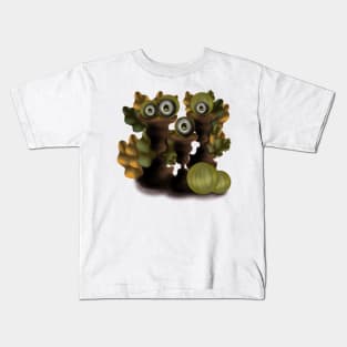 Monster pumpkin in the table Kids T-Shirt